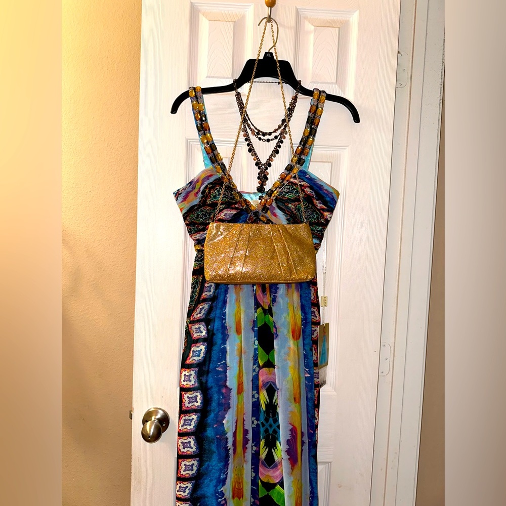 Three pieces, bundle, deal, dress, necklace, purse